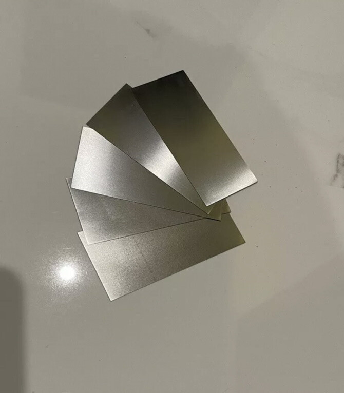 Stainless Steel Sheet Foil Cover V2A 1.4310 Plates 0.4x100x300mm 1 Piece