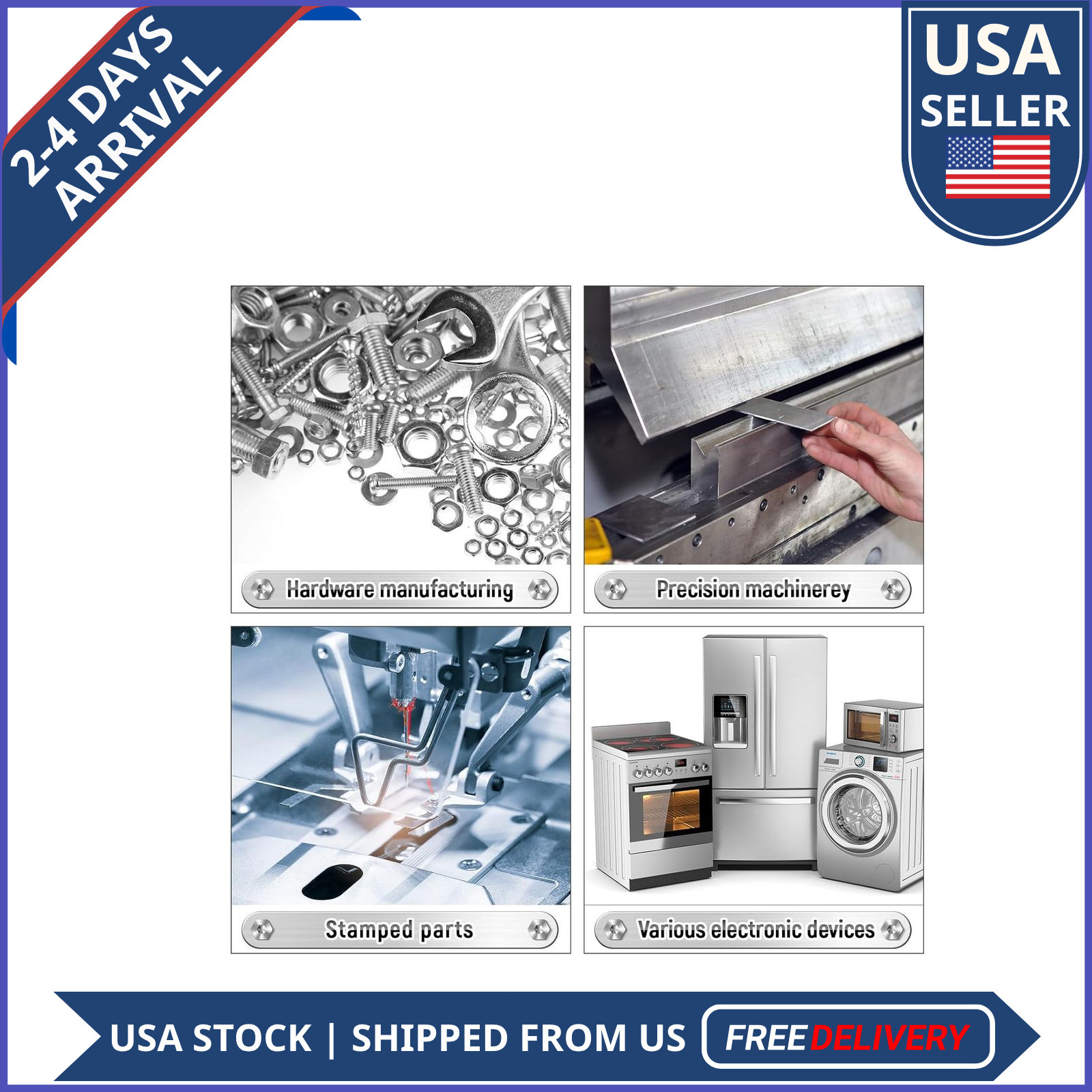 Blulu 24 Pcs Stainless Steel Shim Stock Strips 1×12 Inch 8 Thickness Assortment
