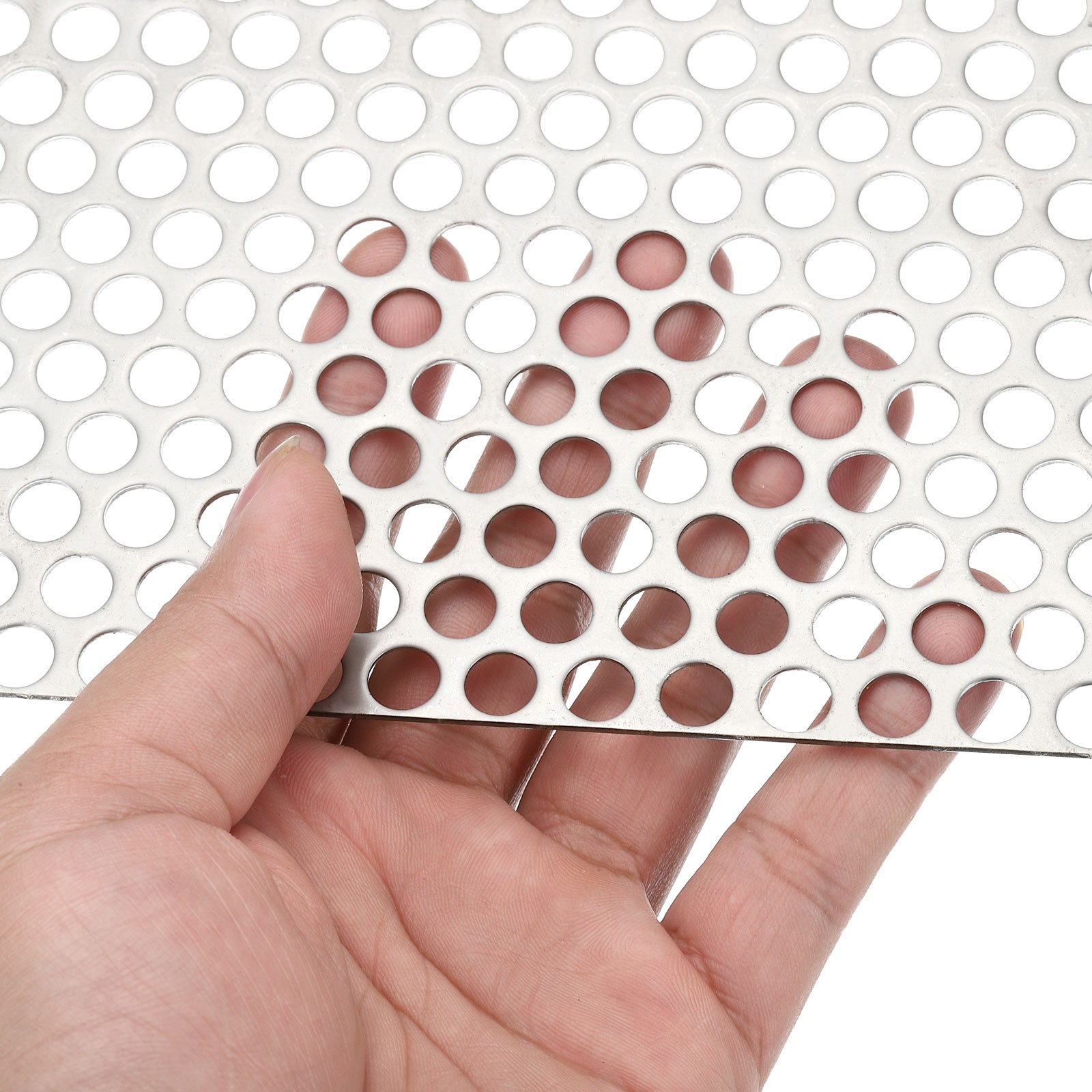 7.9″ L x 3.9″ W Perforated Metal Sheets, 2pcs 16Ga 0.31″Hole 304 Stainless Steel