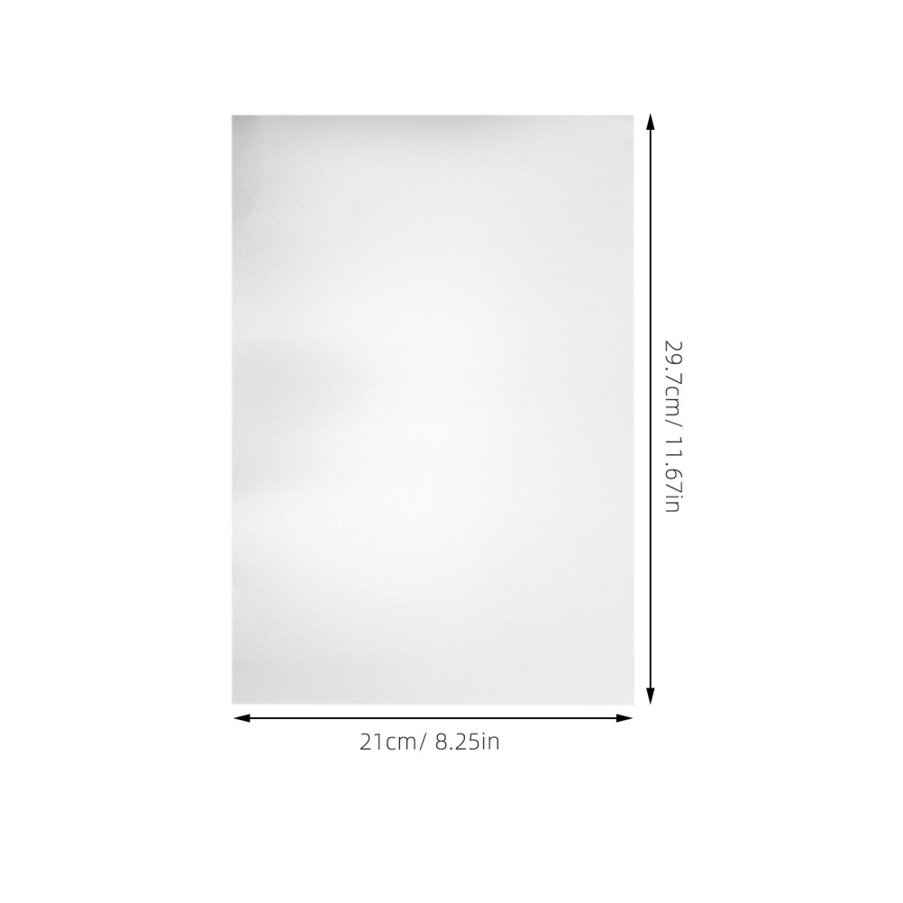 6Pcs Durable Anodized Aluminum Sheets for Office Engraving Silver Metal Plates