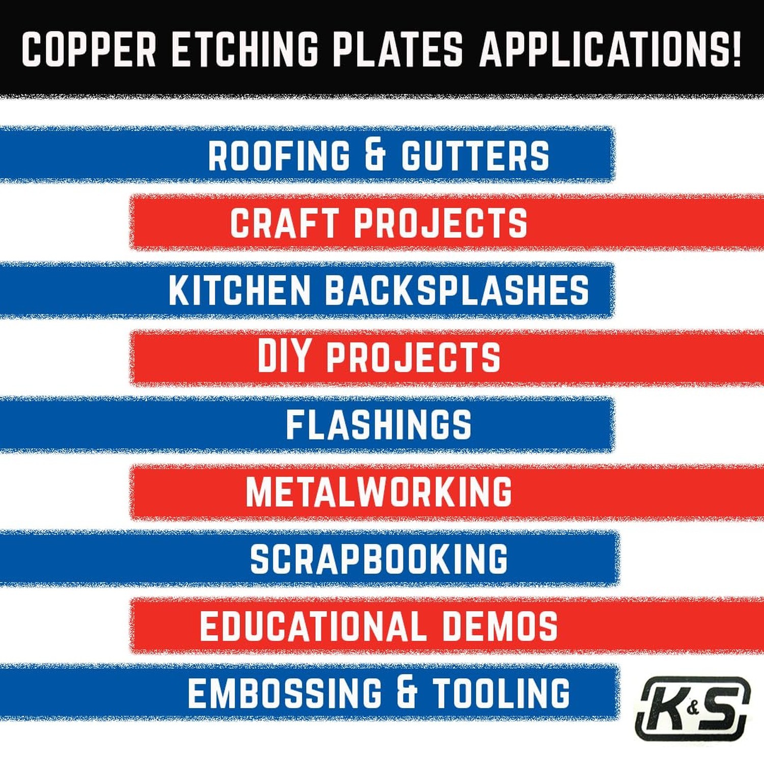 K & S 6605 Copper Etching Plates, 0.050″ Thick x 9″ Wide x 12″ Long, 1 Piece,…