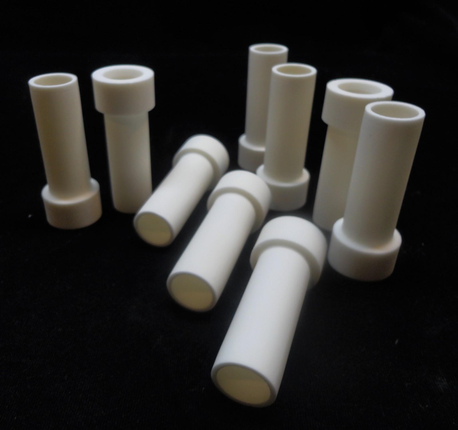 PAIR OF ISO PRESSED HIGH ALUMINA STEPPED BUSHING INSULATORS No.: 219