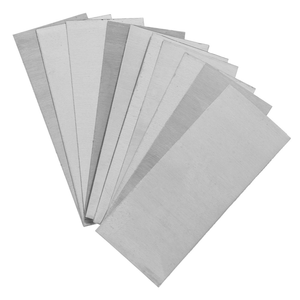 10 Pcs Anode Plate for Zinc Plating Fruit Battery Experiment Supplies