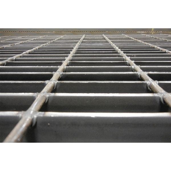 Zoro Select 20188S125-Trd2 Carbon Steel Stair Tread, Carbon Steel Smooth,