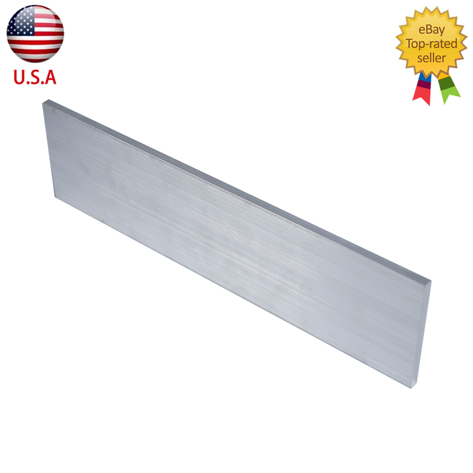 2x Metal T6061 Aluminum Flat Plate Sheet Stock Length 300mm Width 80mm Thick 6mm