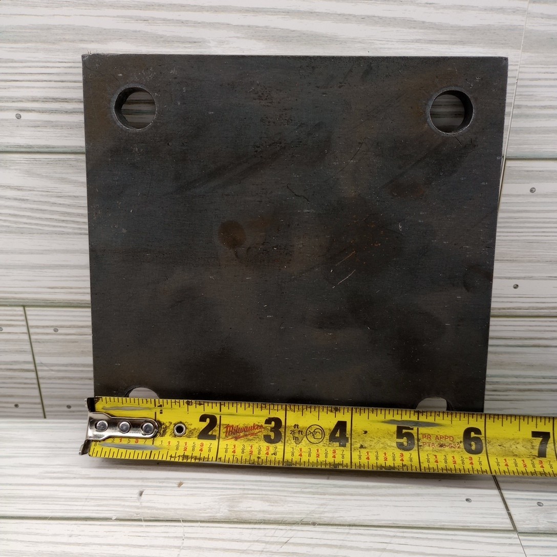 6″ x 6″ 3/8″ Thick Steel Base Plate 9/16″ Hole For 1/2″ Bolts Heavy Duty Weld