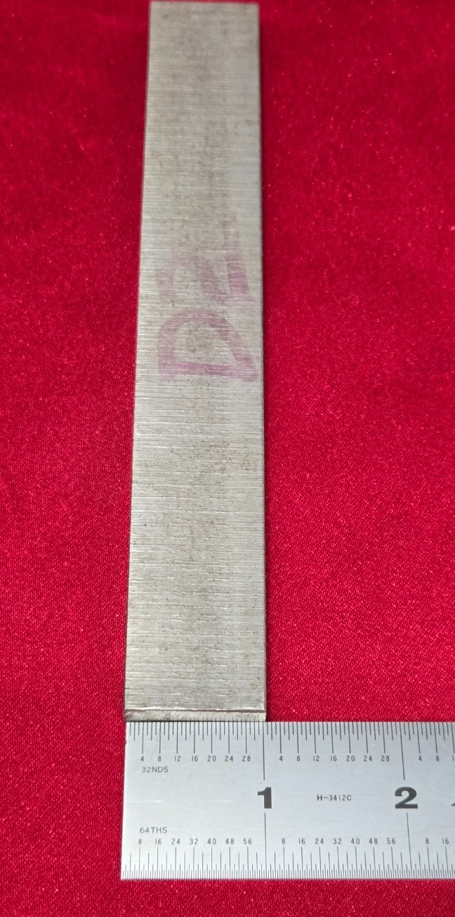 D2 Tool Steel Block Billet 6.86″ L x 1.035″ W x 0.335″ Thick – 10.5 Oz