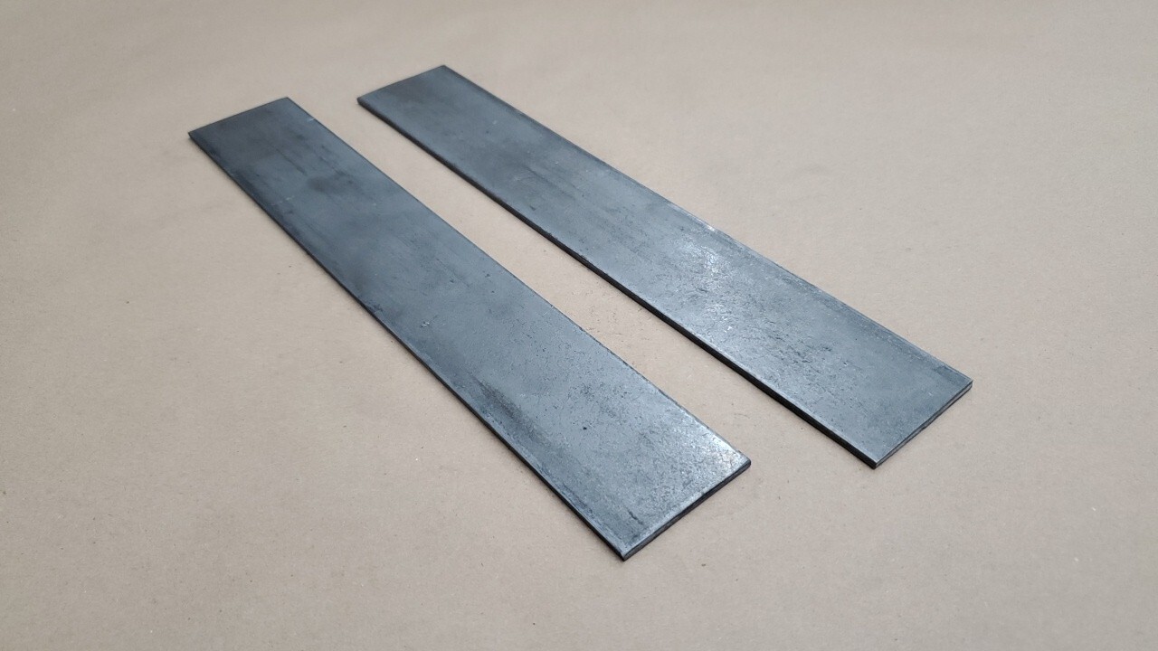 1/8″x2″ A36 Steel Flat Bar 12″ Inches Long (+/- 1/8″) Hot Rolled Lot of 2