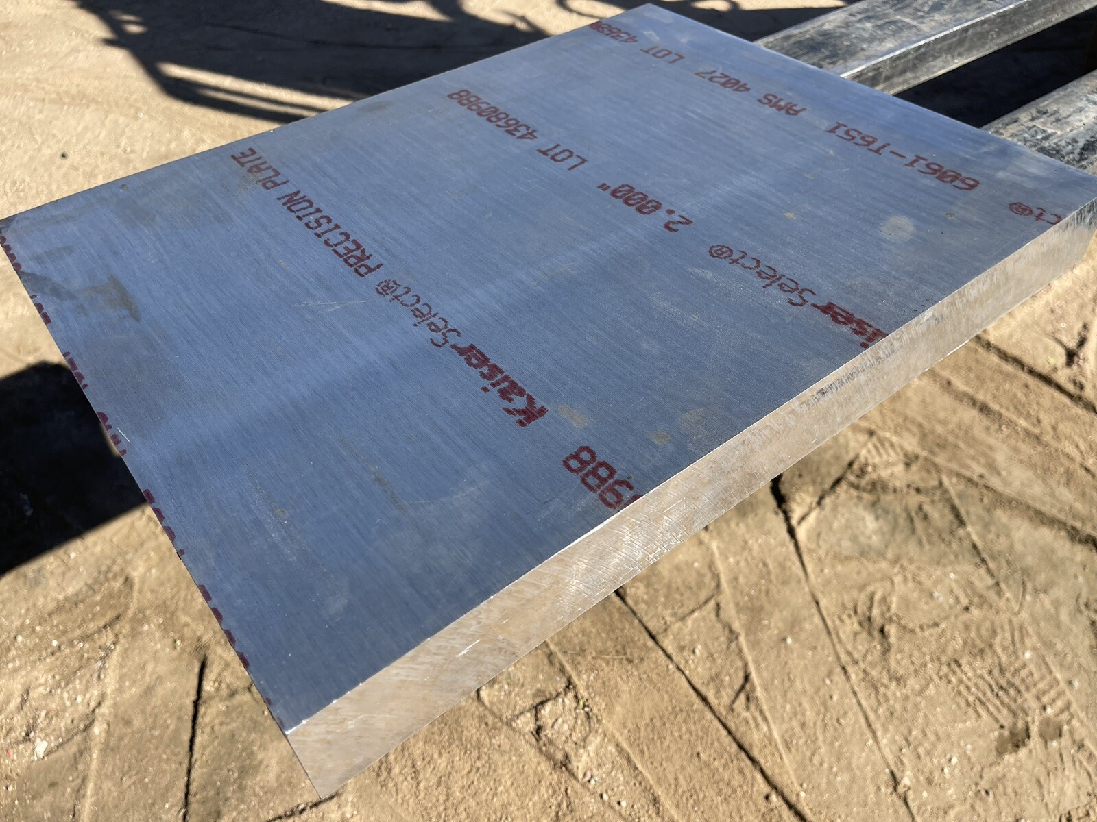 NEW 6061-T6 Aluminum Sheet 20-1/8″ x 16-1/4″ x 2″ THICKNESS