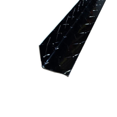 1.5″ x 1.5″ x 48″ Black Aluminum Diamond Plate INSIDE Corner Guard – .050″ Thick