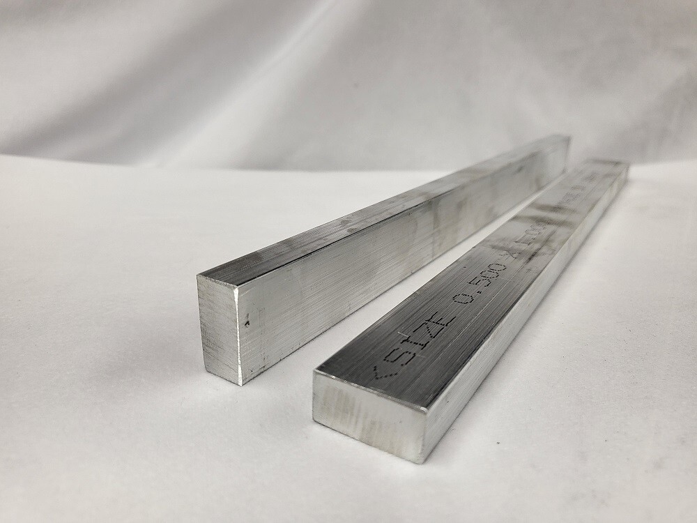 6061 Aluminum Flat Bar, 1/2 x 1 x 10″ long, Solid Stock, Plate, Machining, 2 pk