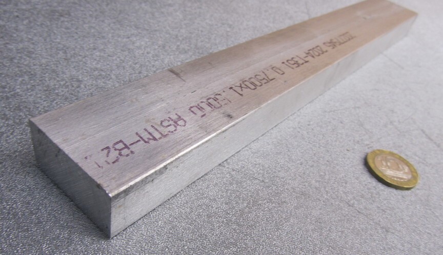 2024 T351 Aluminum Bar, 3/4″ (.750″) Thick x 1 1/2″ Wide x 12″ Length