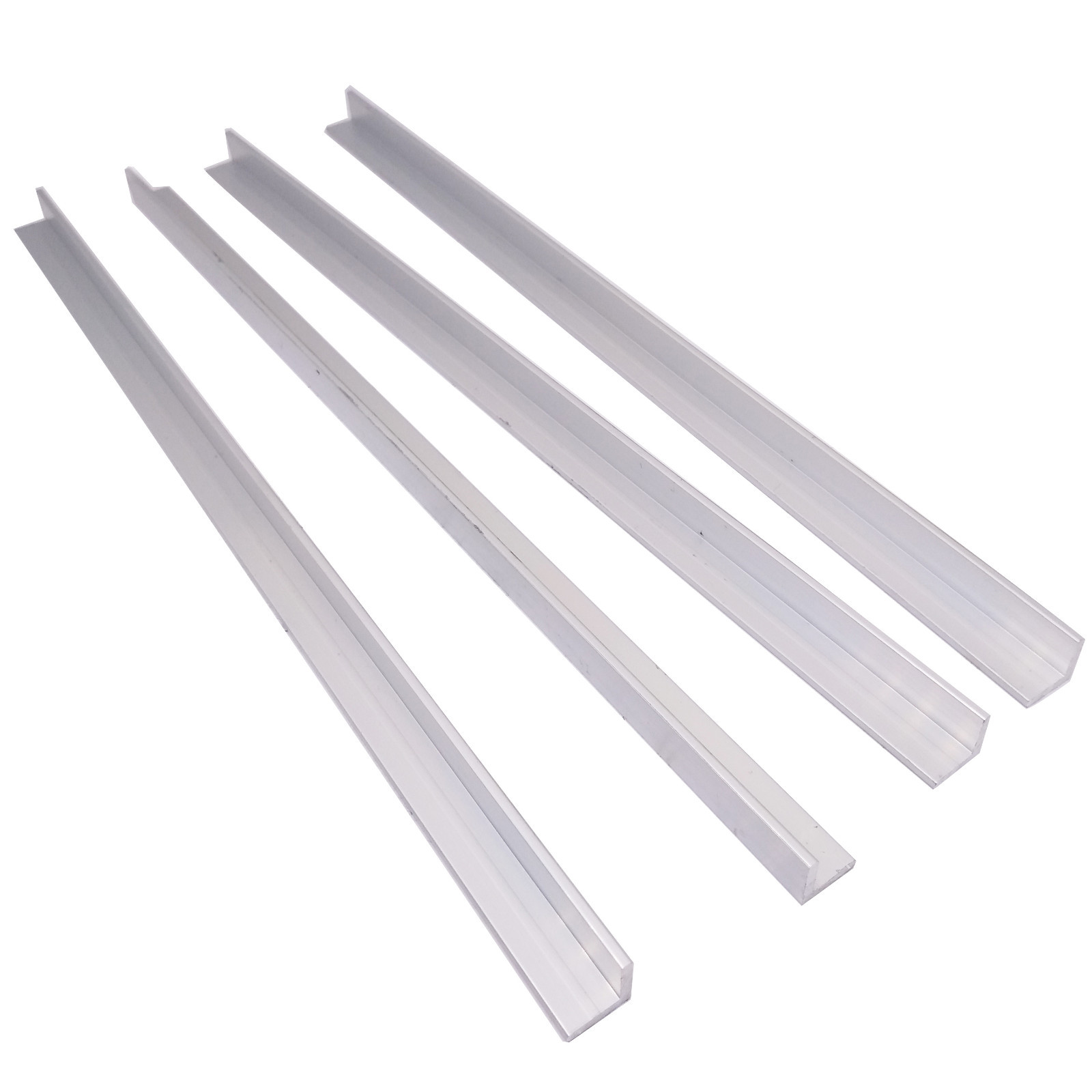 4pcs 10mm x 10mm x 250mm(9.84″) Long 2mm Thick 6063 T5 Aluminum Angle