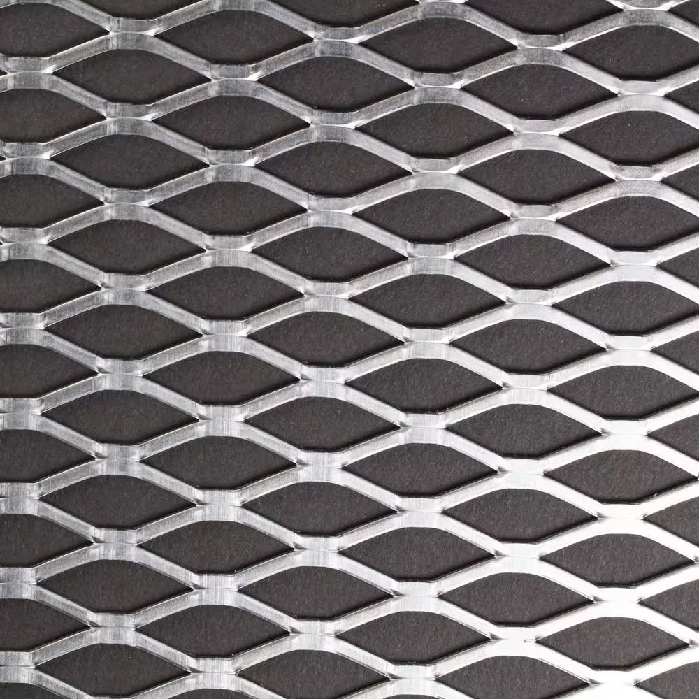 12 In. X 24 In. – 18 Gauge Plain Steel Expanded Metal – 1/2 In. O/C Spacing