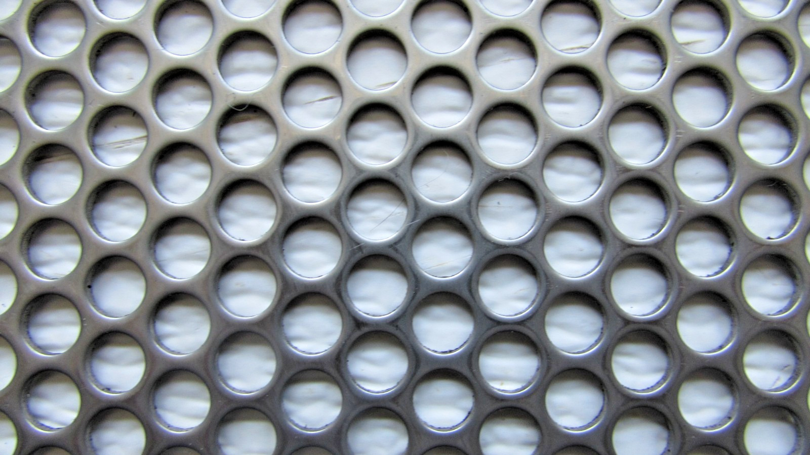 1/4″HOLES ON 5/16″CENTER–16 GA.-STAINLESS PERFORATED SHEET- -5″ X 12″