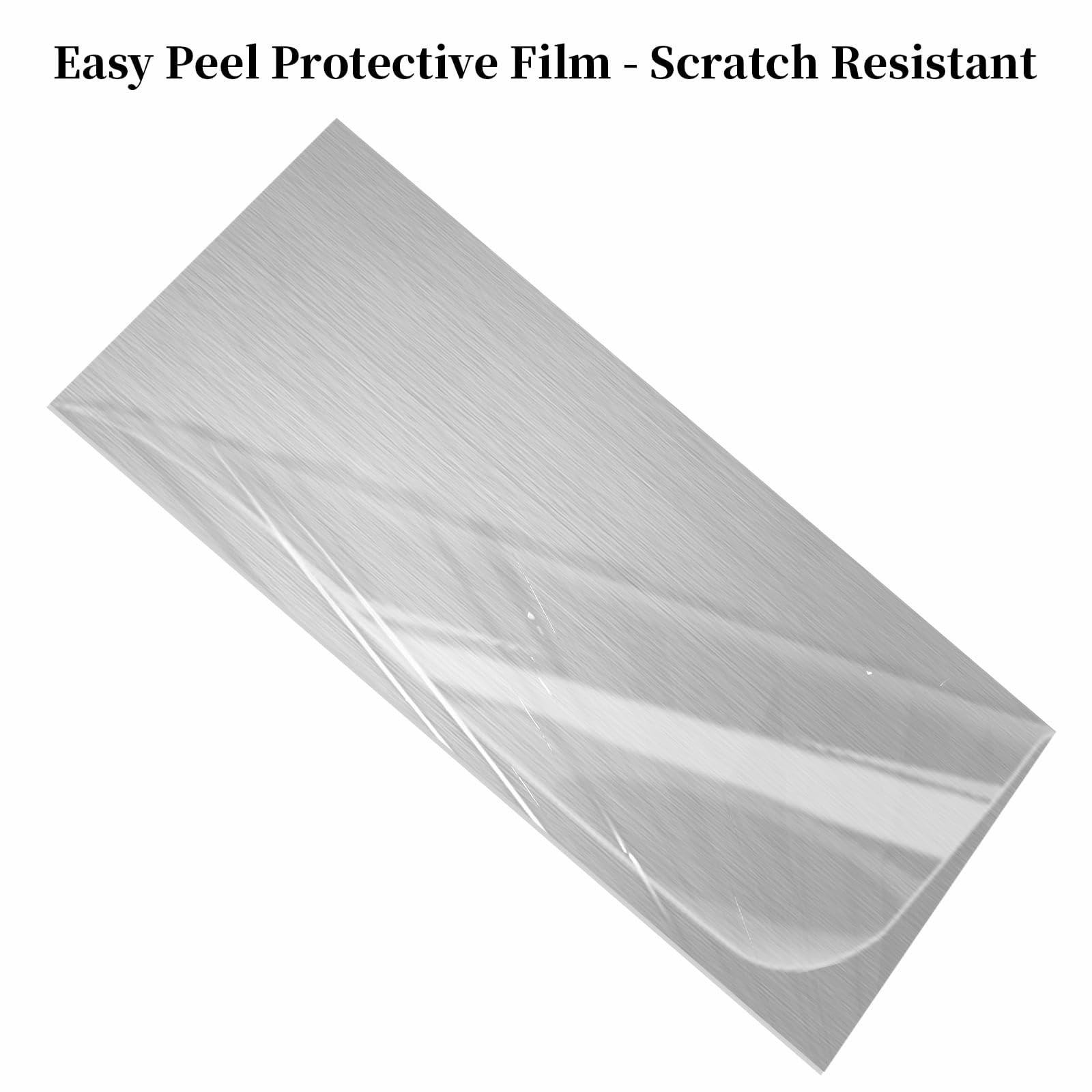 2 PCS Brushed Aluminum Sheet Metal 15x30cm 6×12 Inch 0.034 Inch Thick Plate