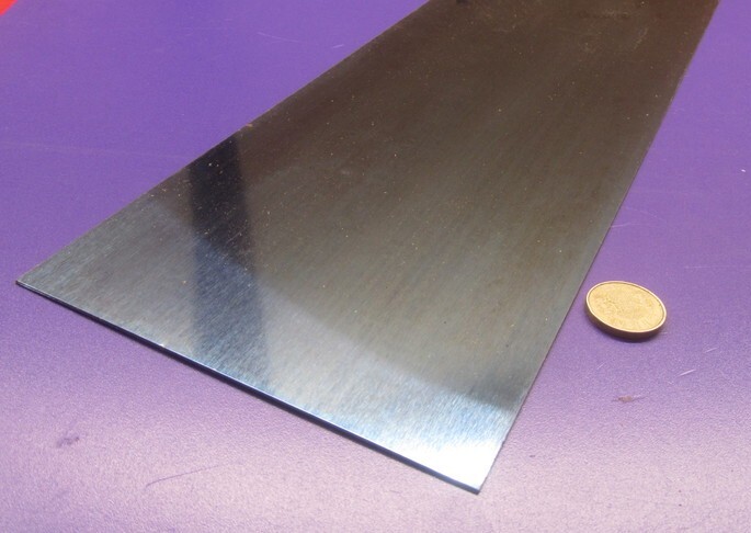1095 Hard Blue Tempered Spring Steel Shim .012″ Thick x 6.00″ Wide x 12″ Long