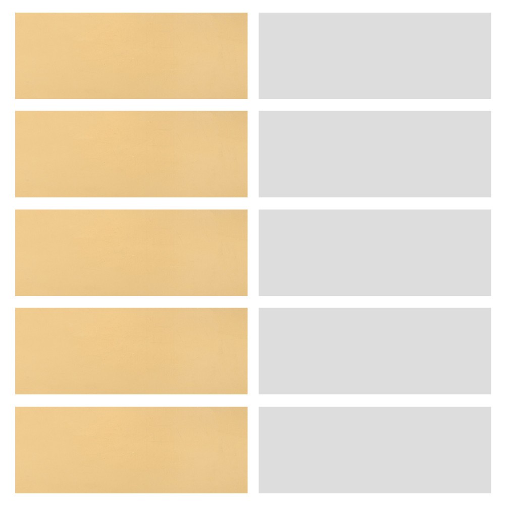 5 Pairs Assorted Color Zinc Sheet Copper Plate Kit for Educational Battery Use