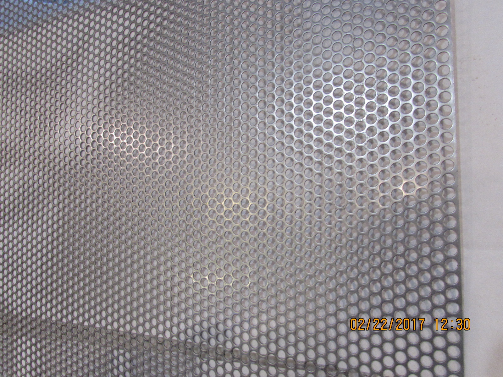 –1/4″ HOLES 304 STAINLESS STEEL– 20 GAUGE 10″ X 11-3/8–