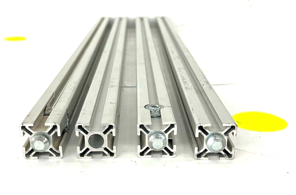 80/20 T-SLOT ALUMINUM EXTRUSION LENGTH 30″ WIDTH 1-1/8″ SLIVER LOT OF 4