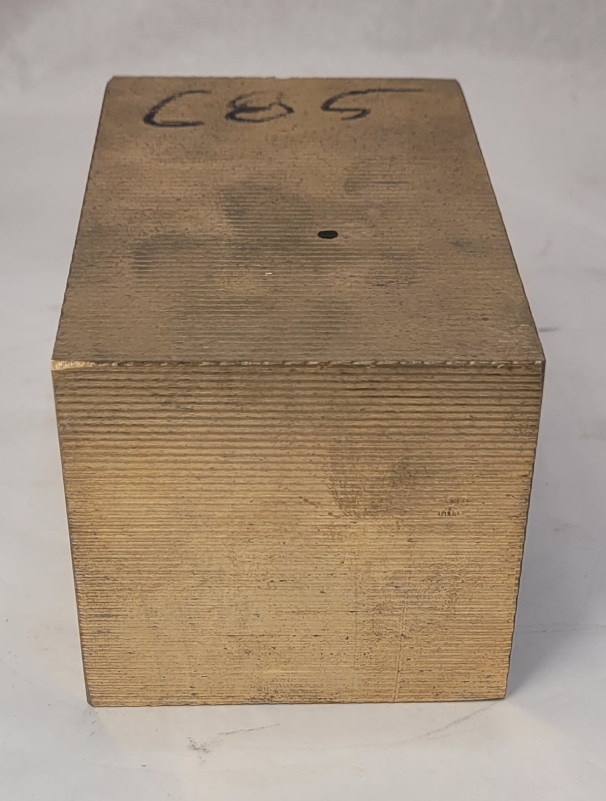 Block Of Solid Brass Bronze? Stock For Machining C85 4 15/16″ X 2 5/8″ X 2 15/16