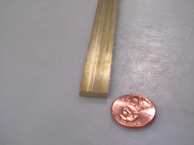 385 Brass Flat Bar 1/8″ Thick x 1/2″ Wide x 4 Foot Length