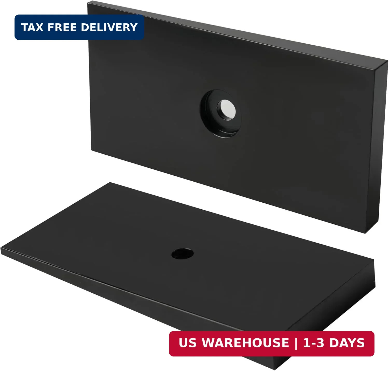 2.5″ Wide 4° Degree Steel Leaf Spring Shims 800061 2PCS (Black)