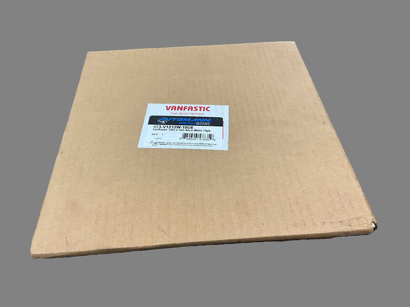 10 Vanfastic White Aluminum Sheets 12″ X 12″ Made in USA Stick On Patches V1212