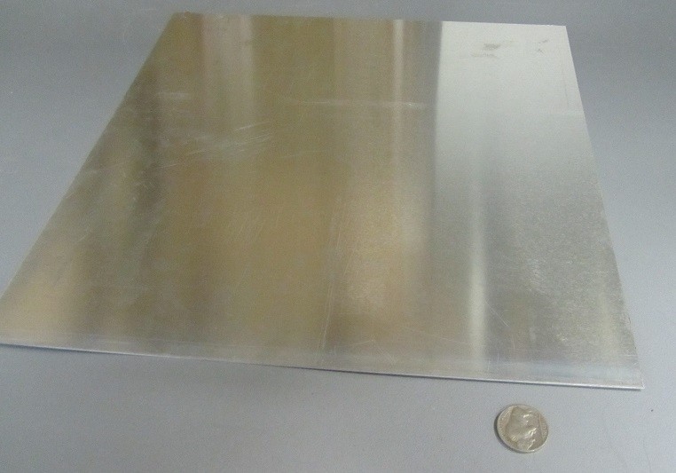 2024 Aluminum Sheet, T3, .032″ (1/32″) Thick x 12.0″ Width x 12.0″ Length