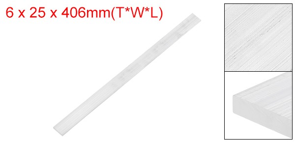 Square Aluminum Flat Bar, 1/4″ Thickness 1″ Width 16″ Length