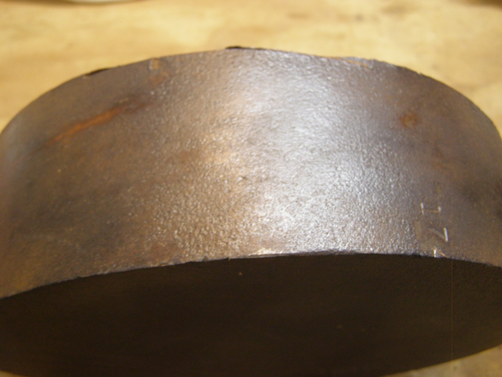 9-1/2″ Diameter x 2-1/4″ Thick Iron / Steel Disk About 55 Lbs Iron Plate See De