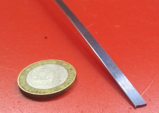 1095 Hard Blue Tempered Spring Steel Shim .050″ Thick x .187″ Width x 1200″ Long
