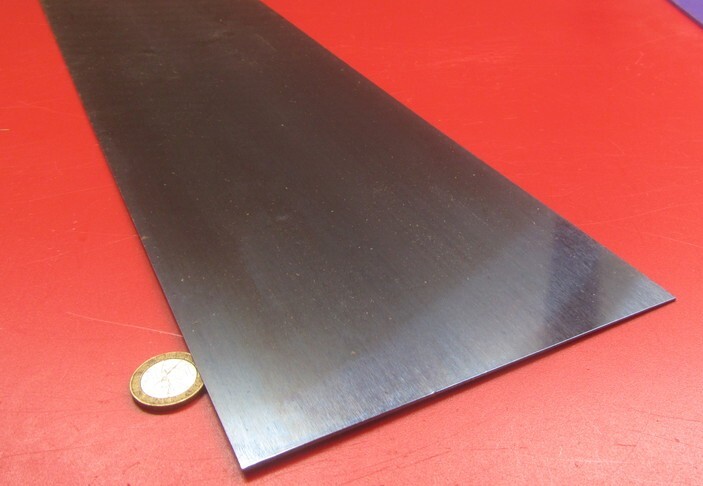 1095 Hard Blue Tempered Spring Steel Shim .012″ Thick x 6.00″ Wide x 12″ Long