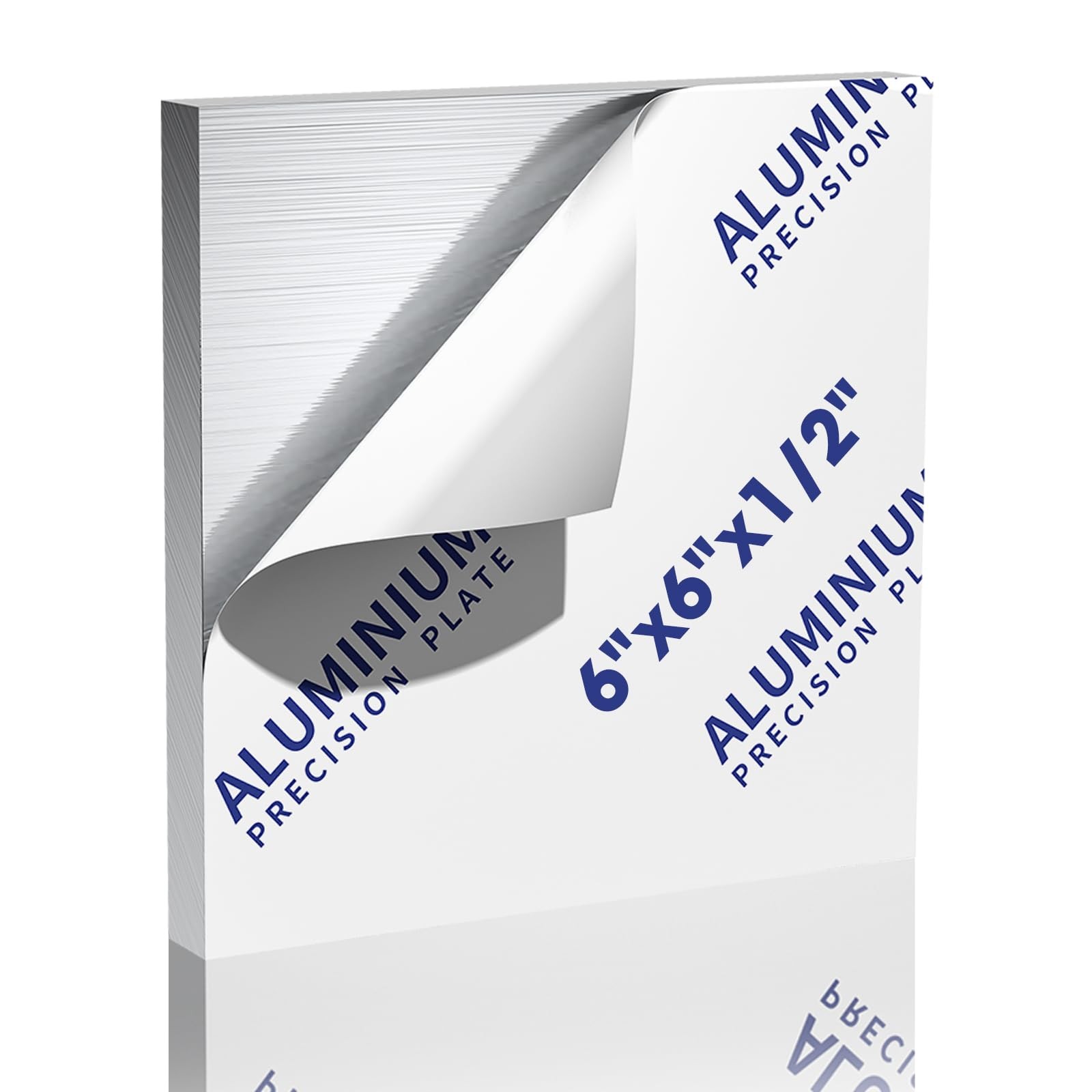 1/2 Inch Thick Aluminum Sheet Plate 6×6 Heavy Duty 6061 Flat Solid Metal