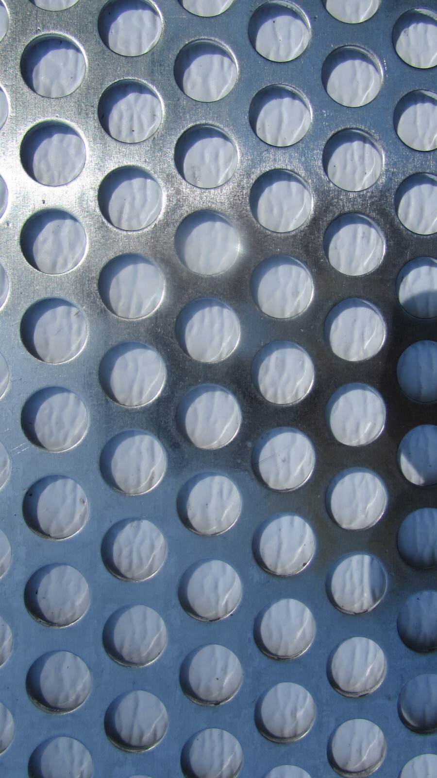 1/2″ HOLE ALUMINUM PERFORATED METAL–11-1/2″ X 11-3/4″