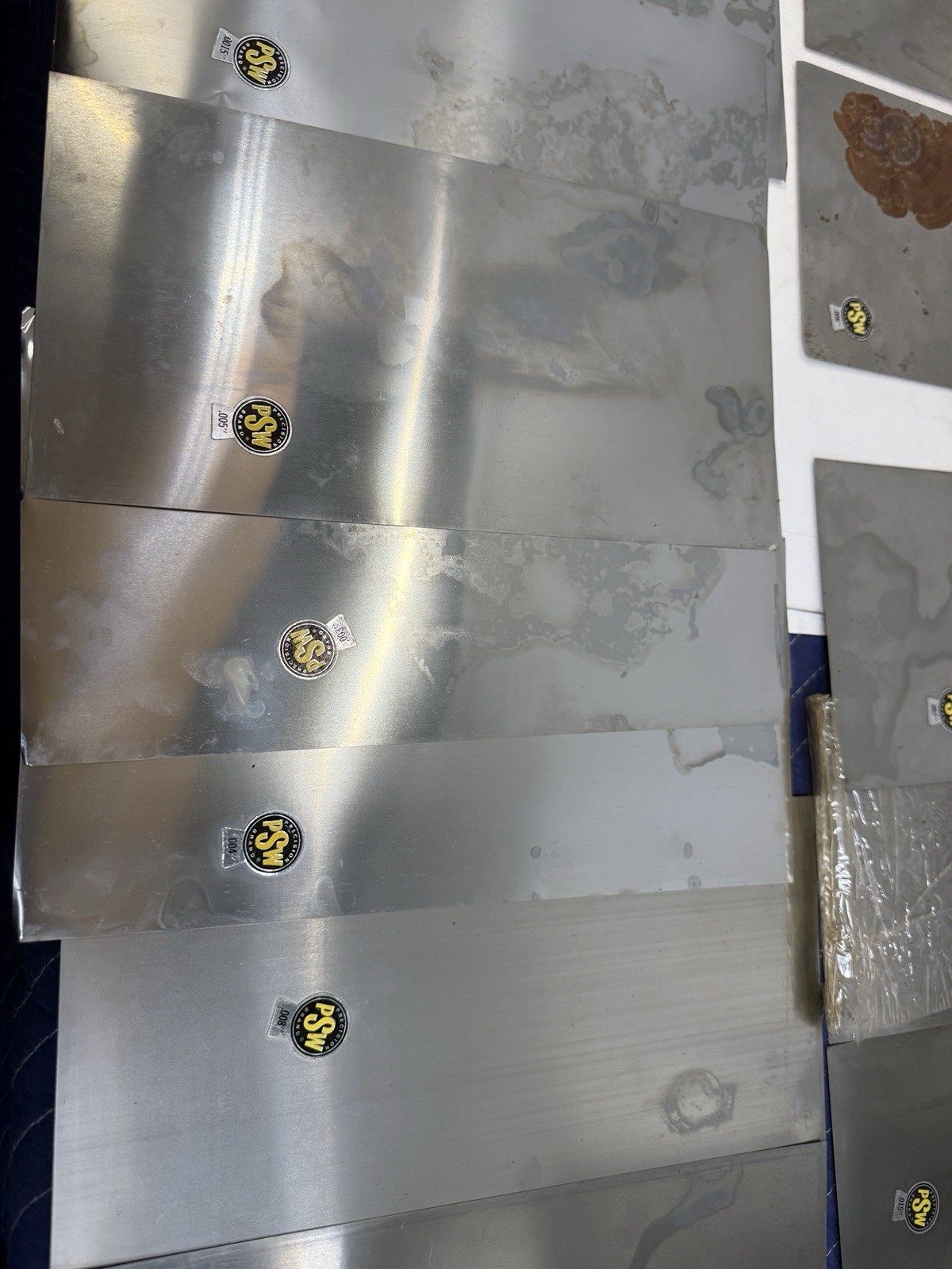 Precision Brand Stainless Steel Shim Stock Assortment Sheets Lot –