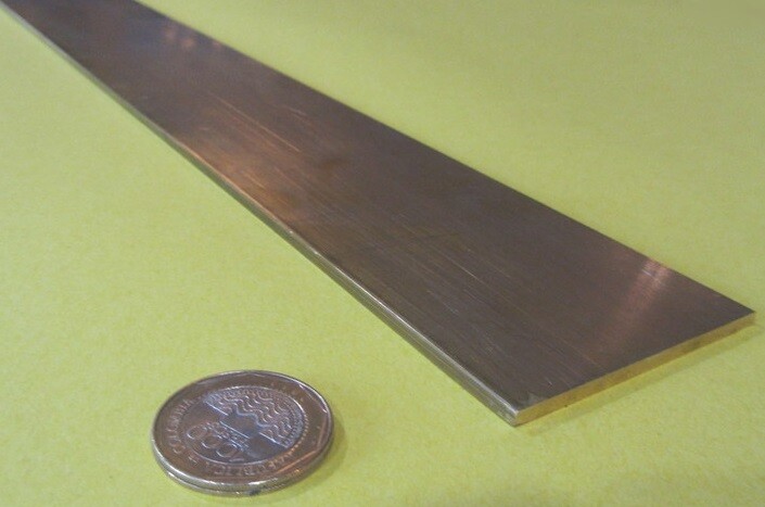 360 Brass Flat Bar 1/8″ Thick x 2 1/2″ Wide x 48.0″ Length