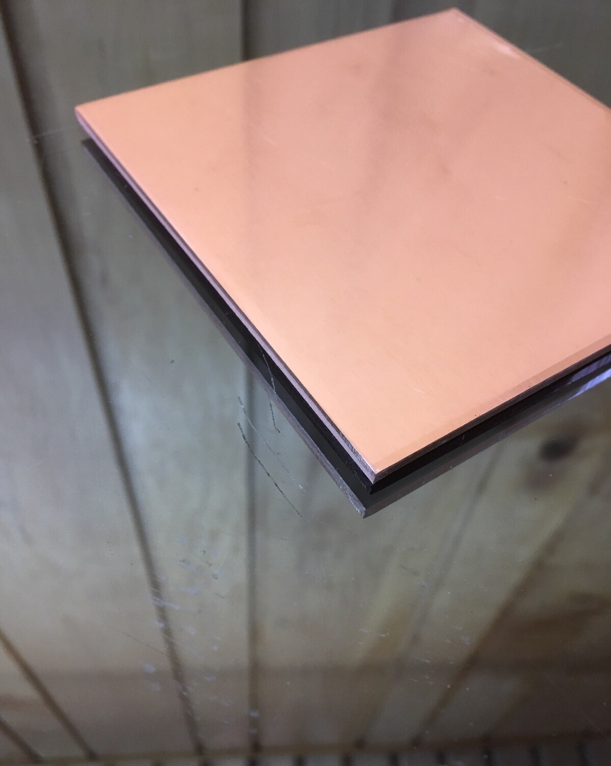 1/8″ COPPER SHEET PLATE NEW 4″x4″ .125 THICK *CUSTOM SIZES AVAILABLE*