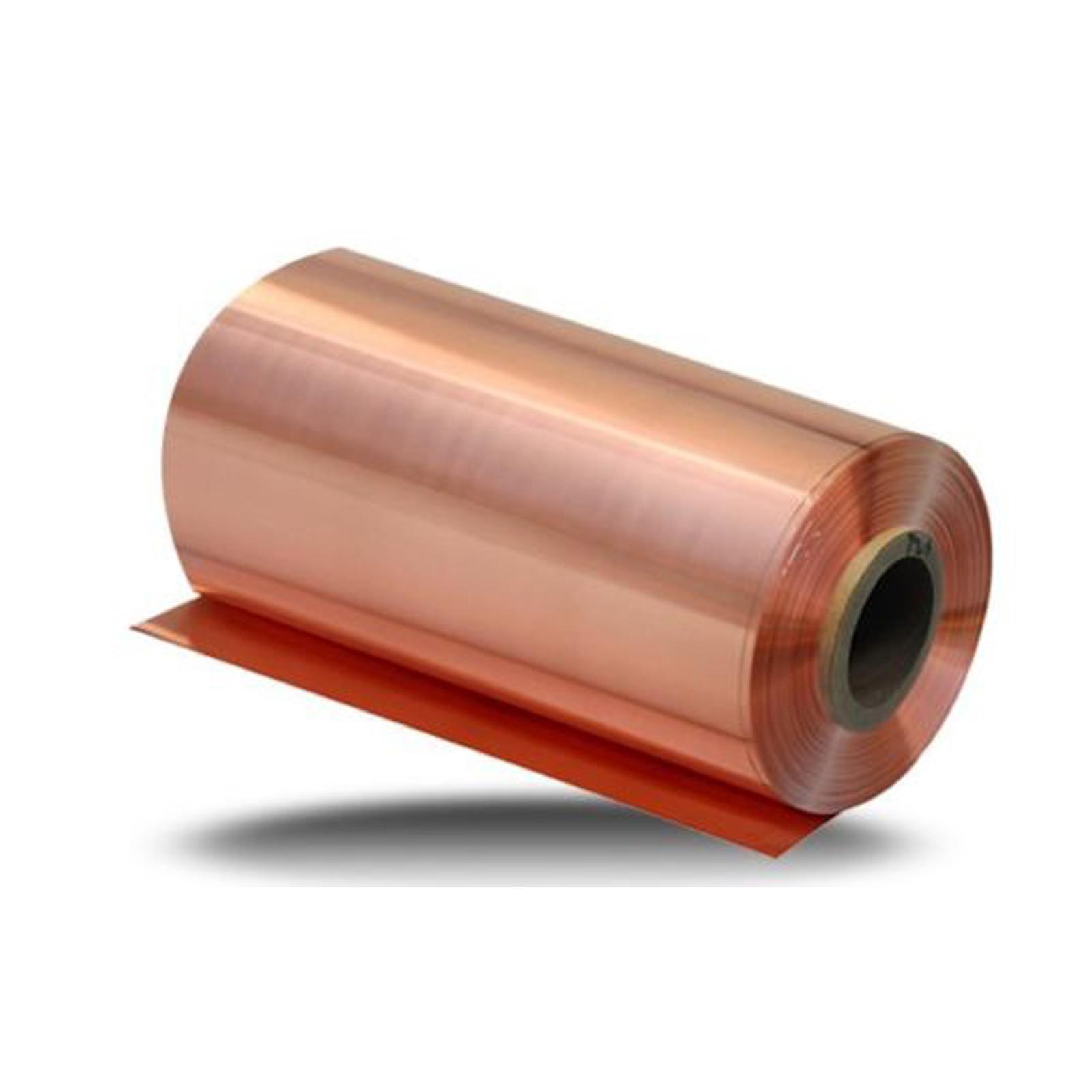 0.2mm ±10% x 200mm x 1000mm 99.9% Pure Copper Cu Metal Sheet Foil