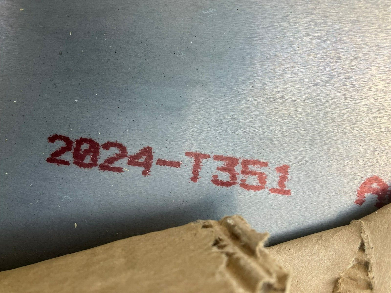 2024-t351 aluminum alloy plate in crate 2.00″ thick 48″x144″