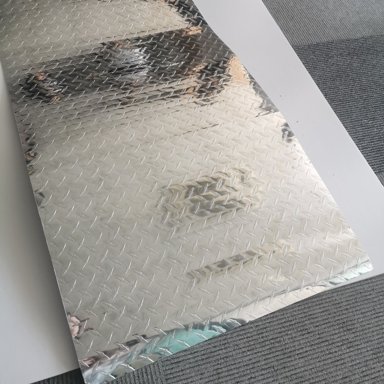 48″x 96″x .04″ Aluminum Diamond Plate 3003 Plate Sheet For Trailer, RV, Garages