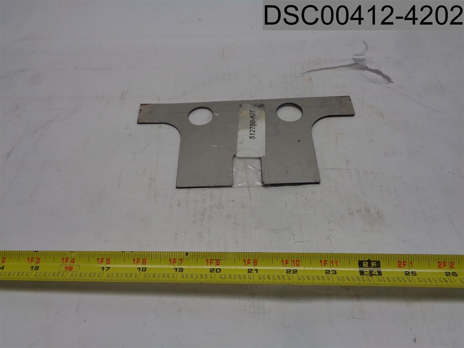 Qty=6 Metal Shims Kit w/Various Rust & Damage, Part No: 512750