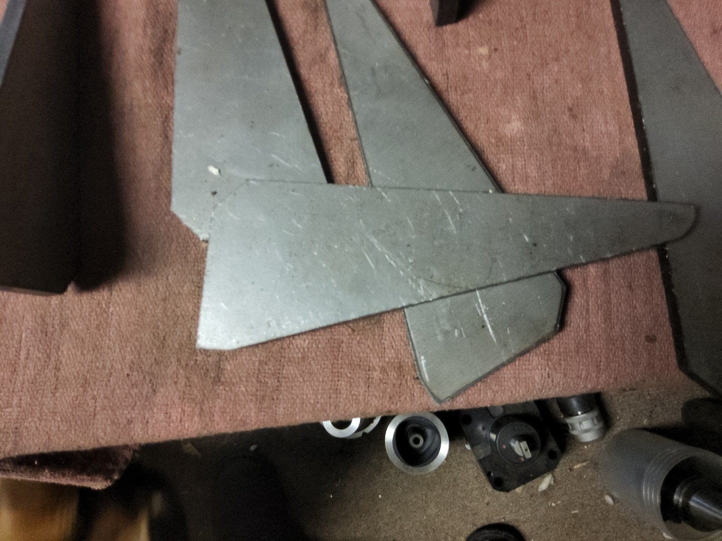 6 PCS Heavy Duty Steel Plate Gussets 2″ X 5-1/2″ X 1/4″ Weld on Triangle Gusset