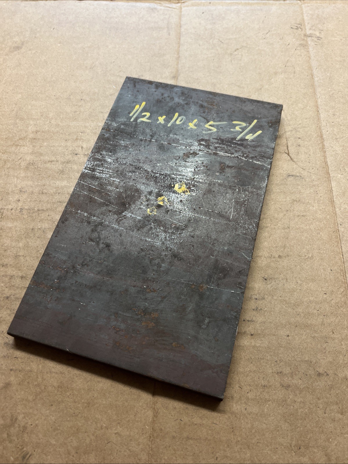 1/2 X 10 X 5 3/4 inch steel plate 10″ X 5 3/4″ Hot Roll Flat