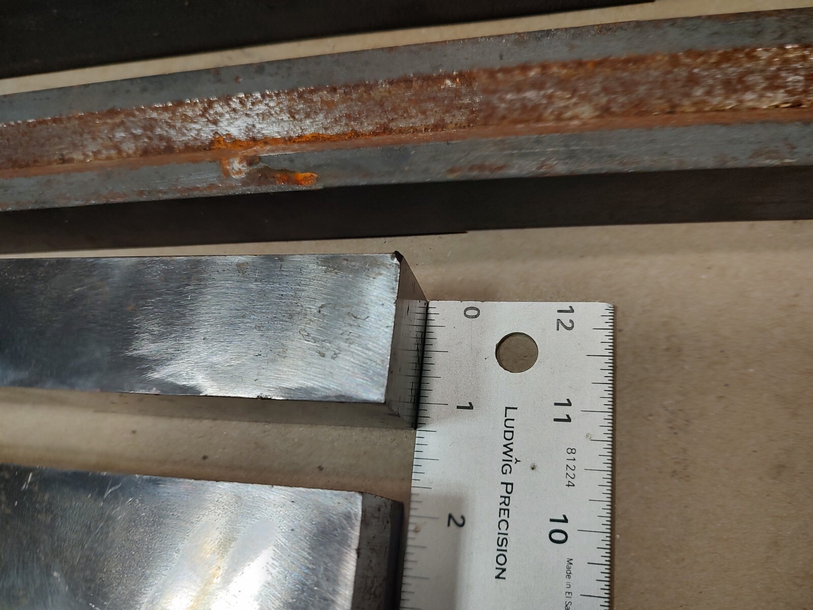 Lot Of 5, Steel Flat Bar, Square Bar Pieces