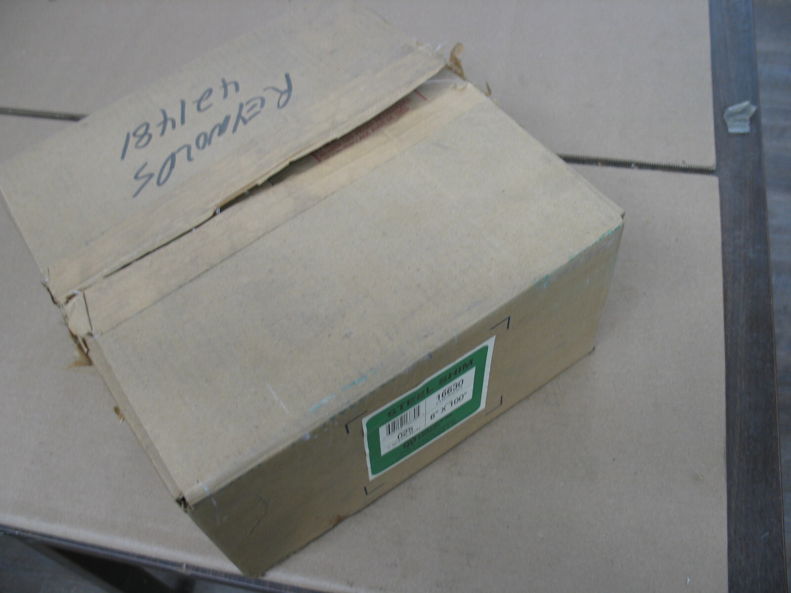 NIB PRECISION BRAND 16A25 .025″ X 6″ X 100″ 1008/10 STEEL SHIM STOCK P9144