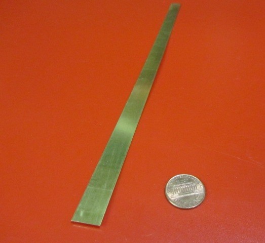 260 Brass Flat Bar .016″ (+/- 0.002″) Thick x 1/2″ Wide x 1 Foot Length, 10 Pcs