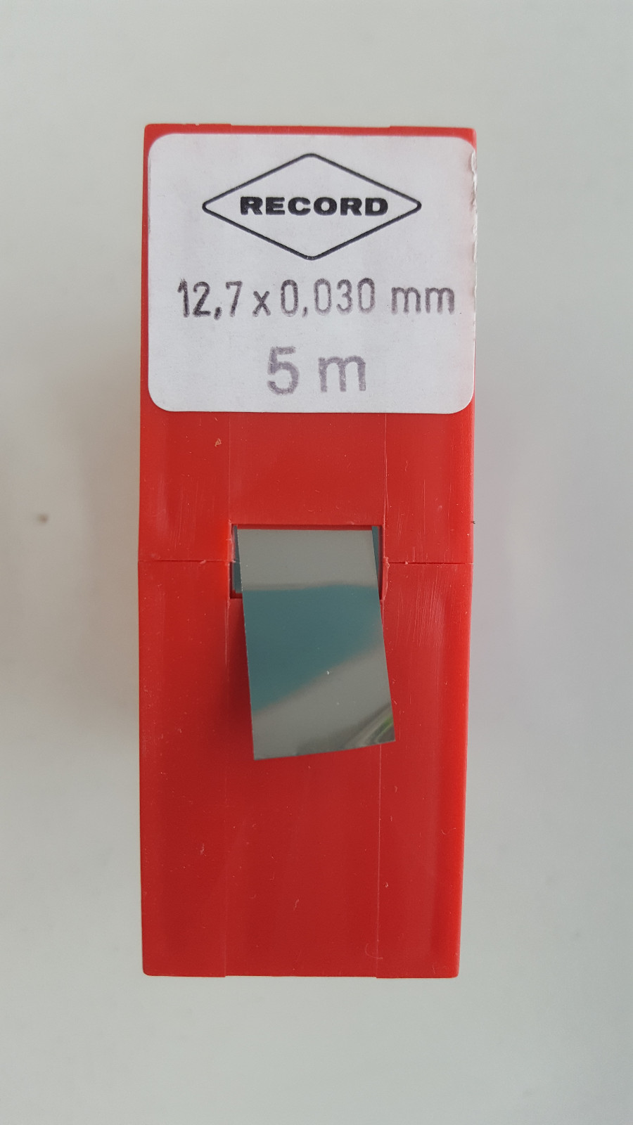 Fühlerlehrenband 12,7 mm x 5 m in Rollen, Metallband