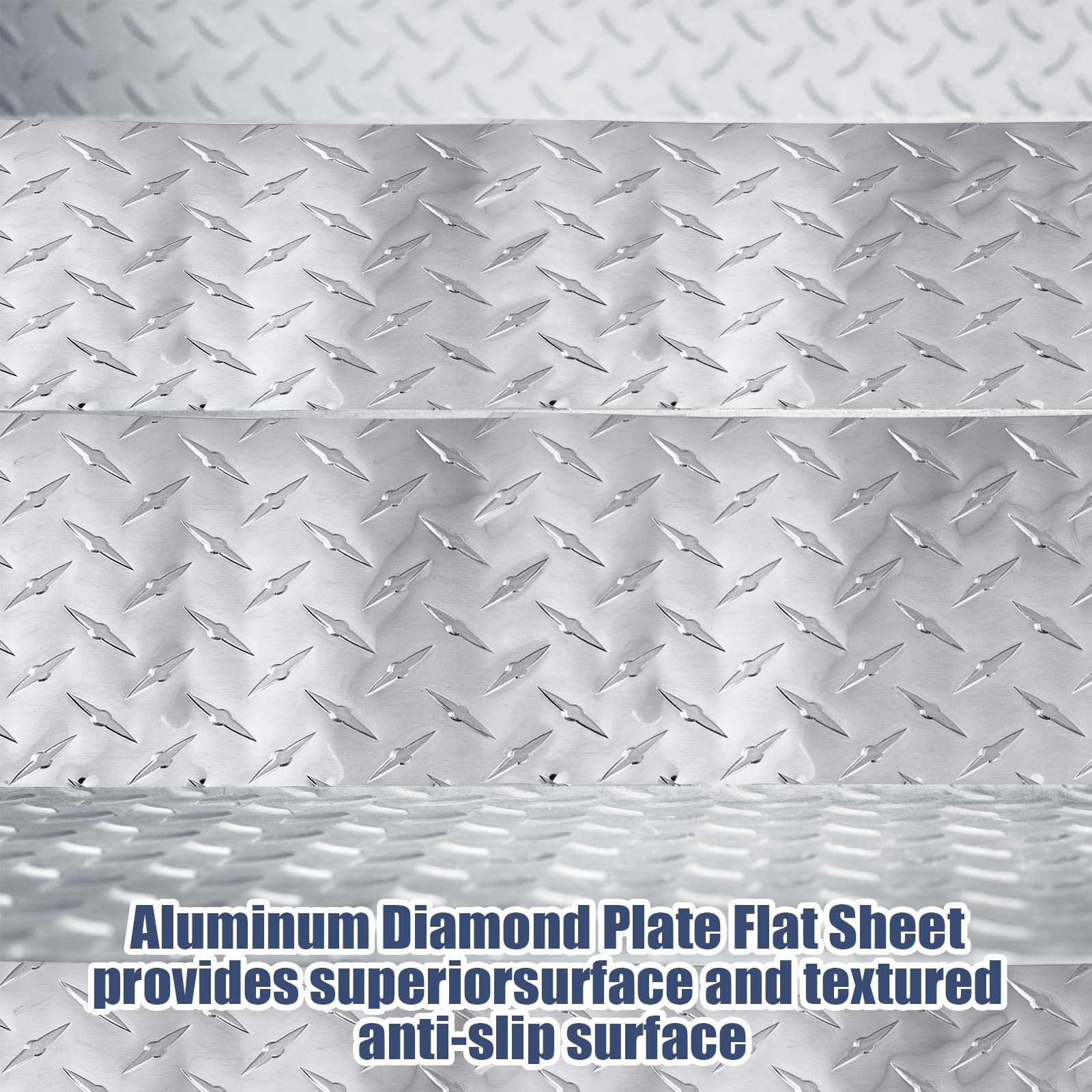 6” x 8 Ft Aluminum Diamond Plate Sheet Metal 0.04” Thick Heavy Duty Tread S…
