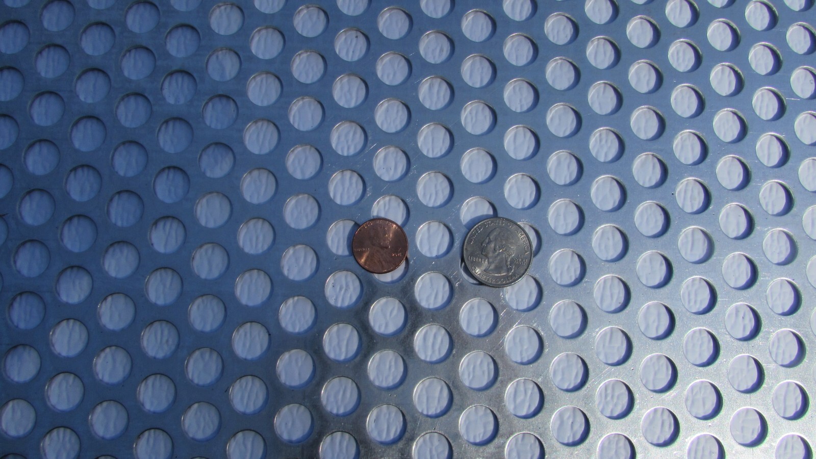 1/2″ HOLE ALUMINUM PERFORATED METAL–12″ X 24″